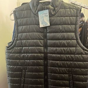 Men’s black coat vest